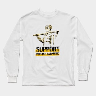 Support punjab farmers Long Sleeve T-Shirt